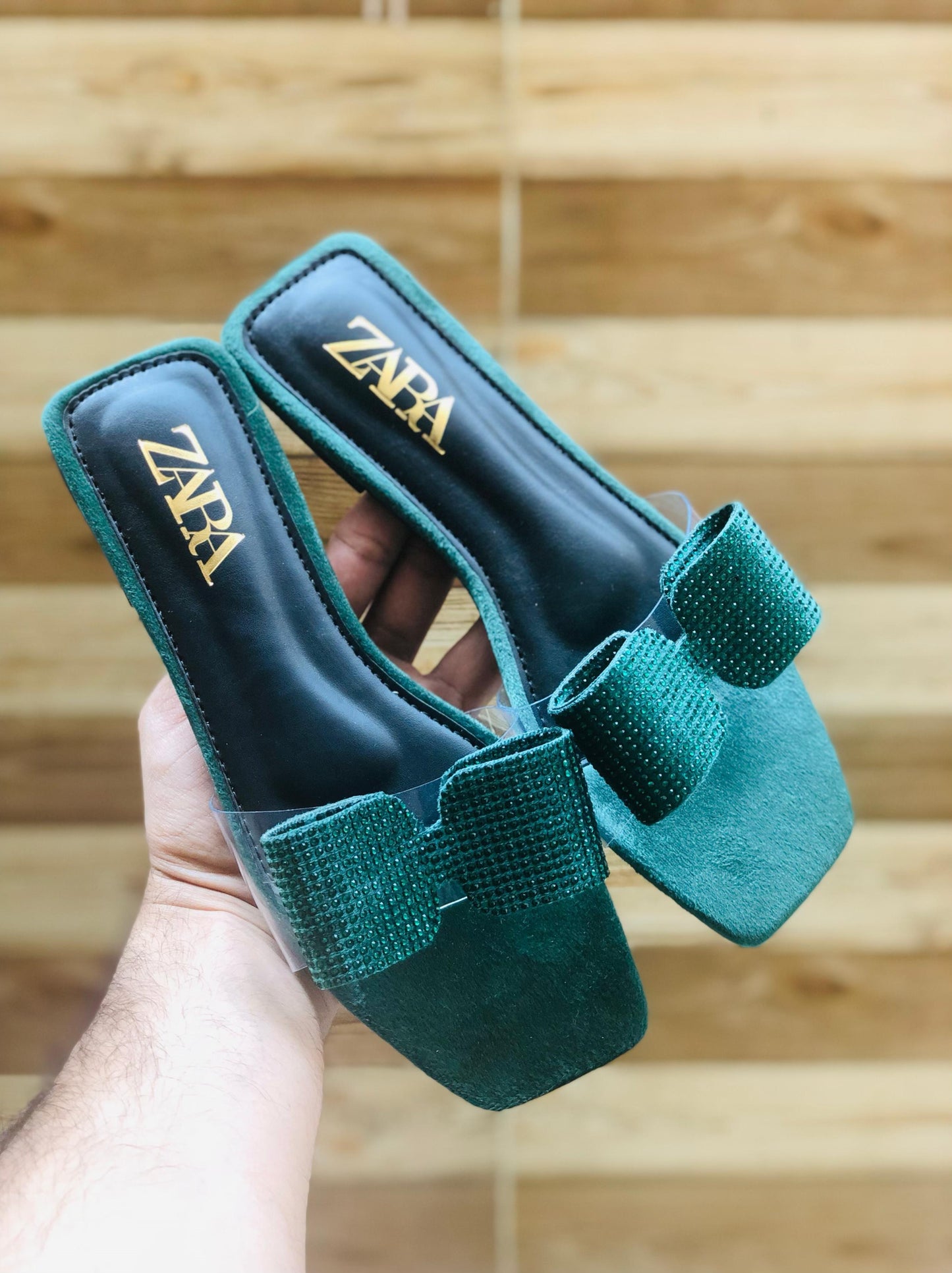 Zara Mash Bow Slippers