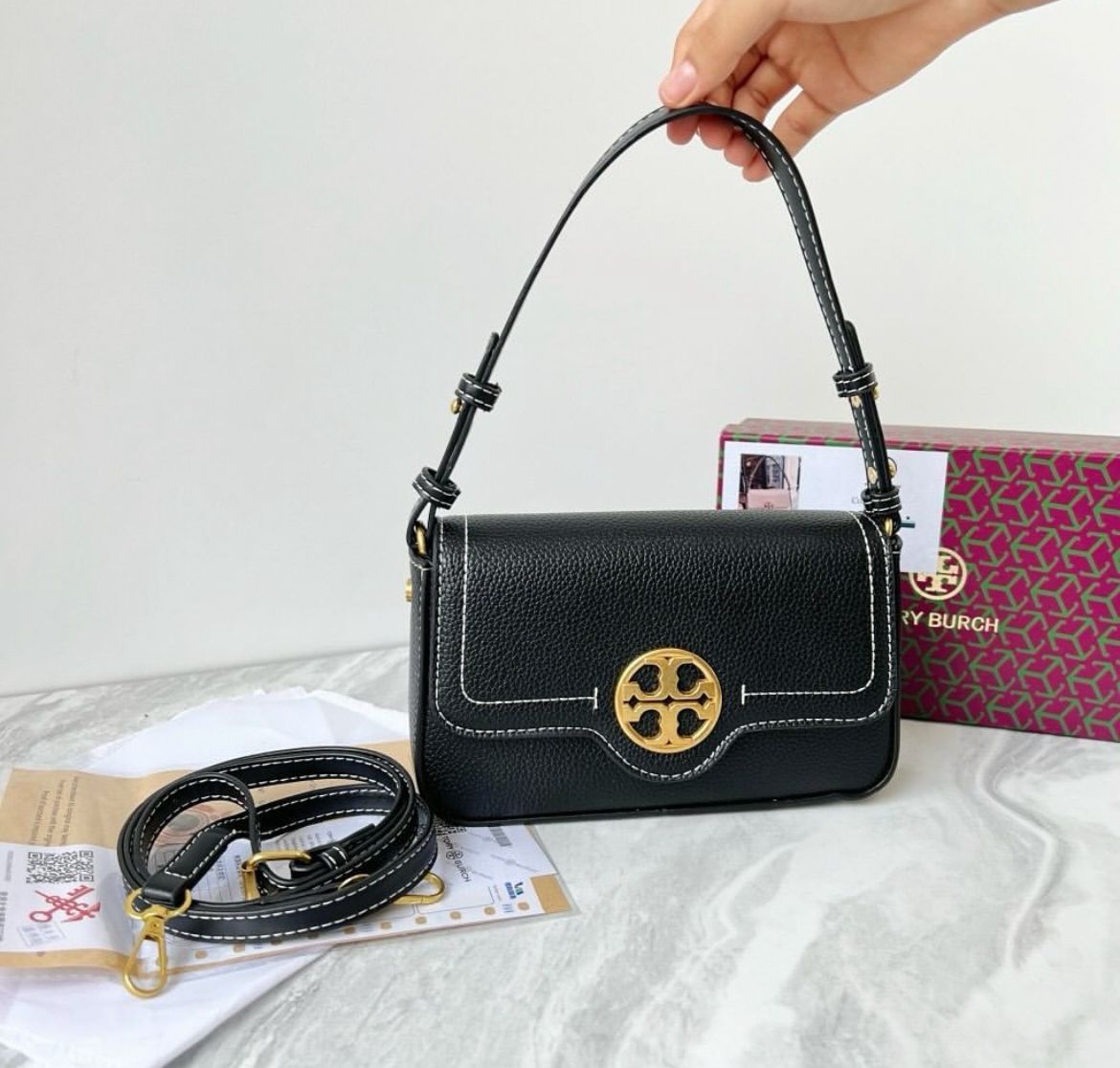 Tory Burch Felix Mini Flap Shoulder Bag