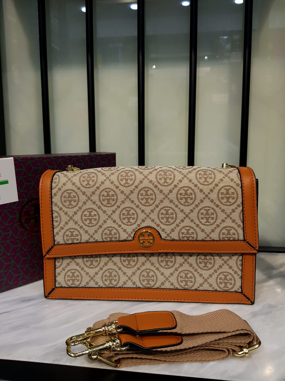Tory Burch
T Monogram Jacquard Mini Crossbody Bag
