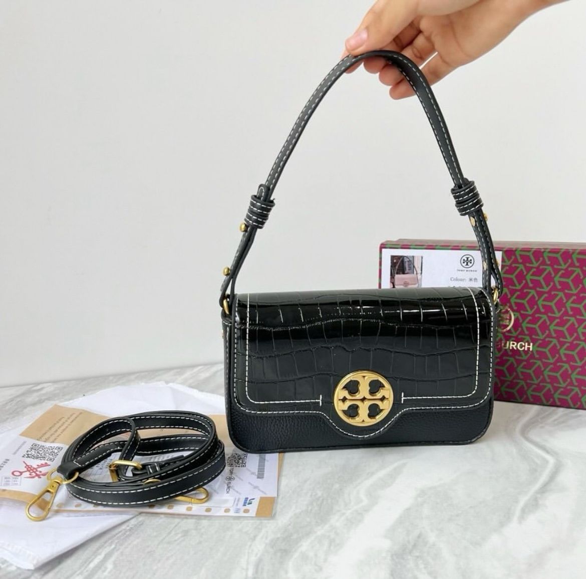 Tory Burch Felix Mini Flap Shoulder Bag