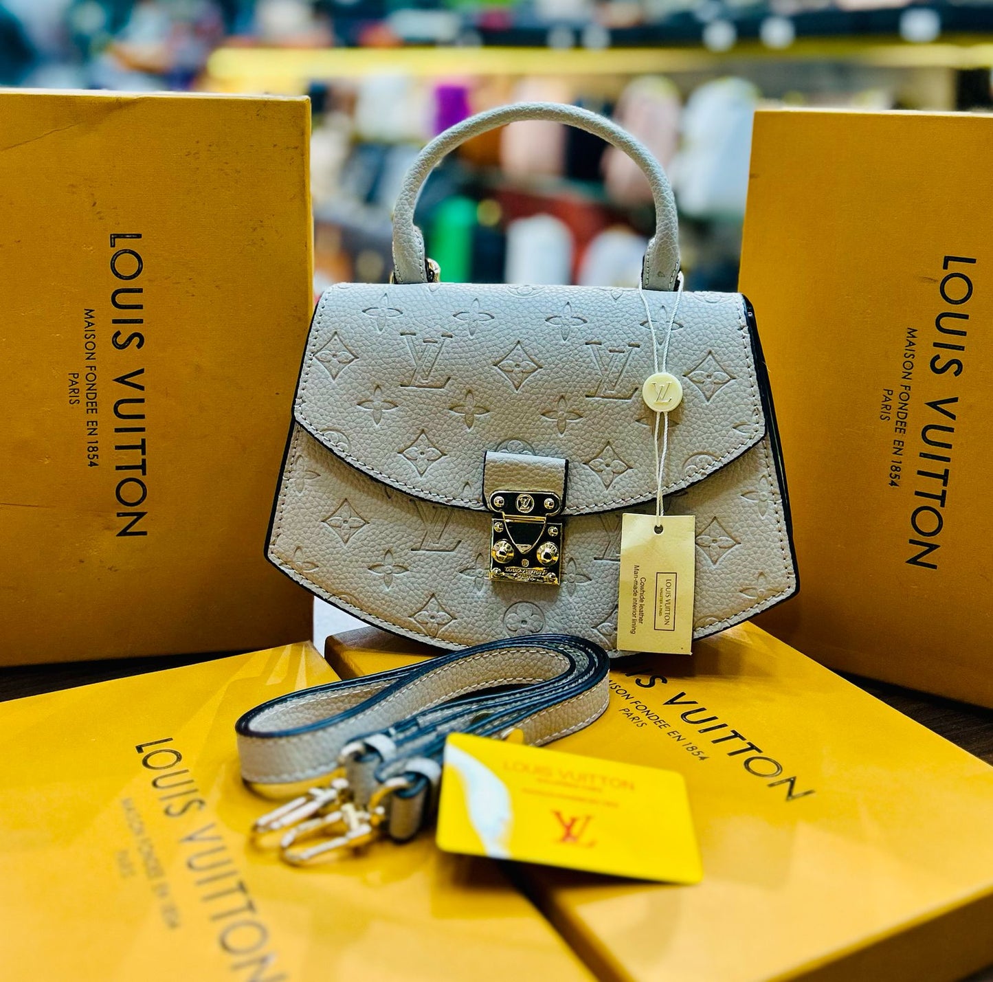 Lv Handbag With Long Belt