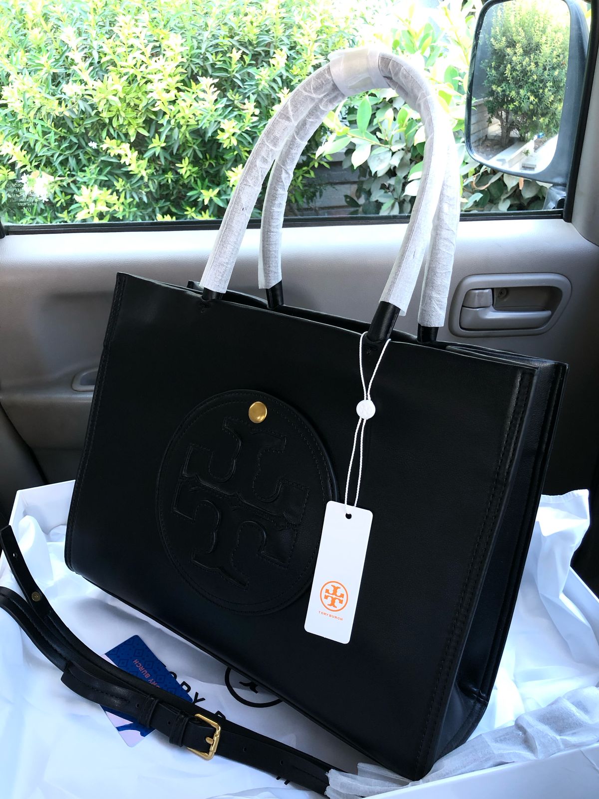 Tory Burch Ella Black Tote Bag