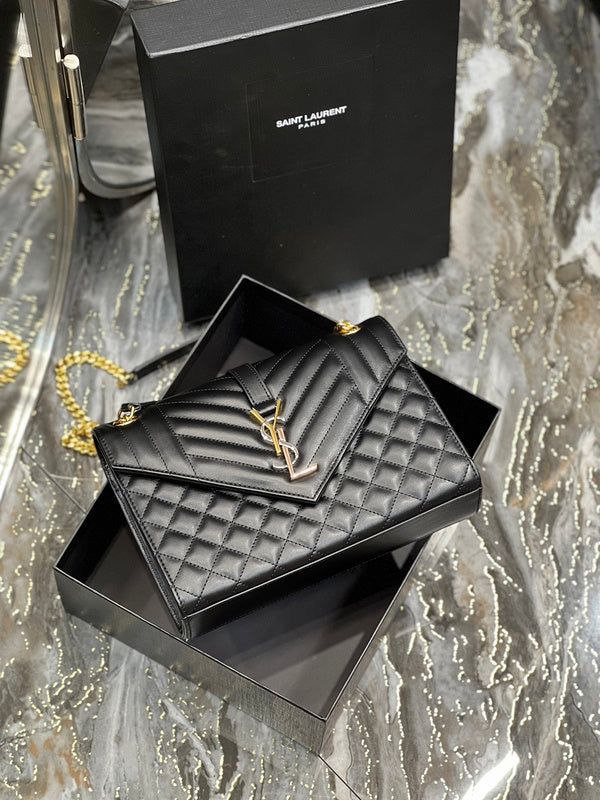 Ysl Crossbody Bag With Long Chain