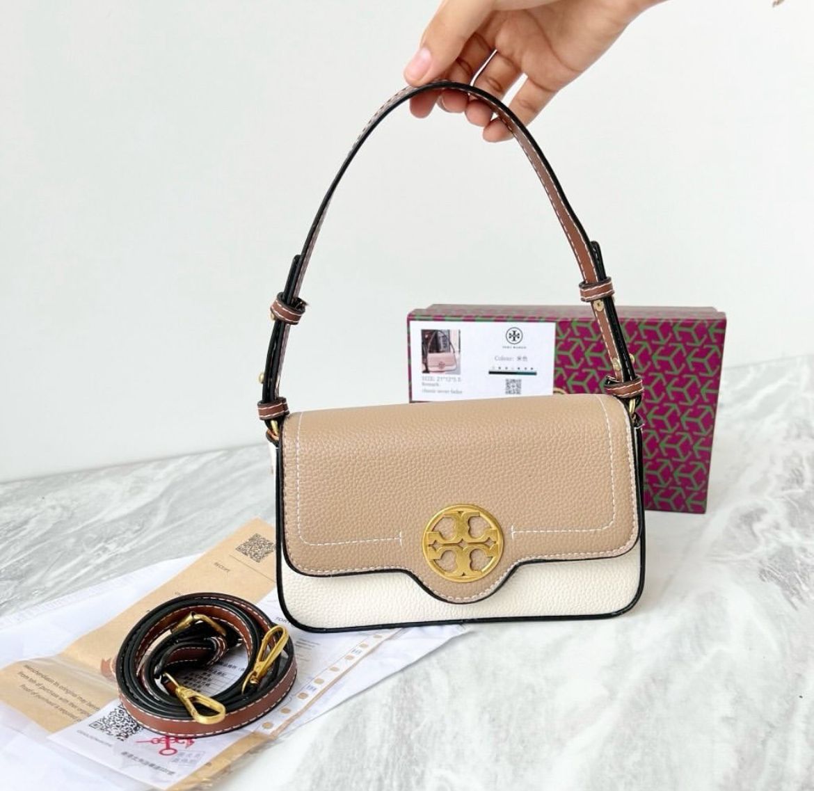Tory Burch Felix Mini Flap Shoulder Bag