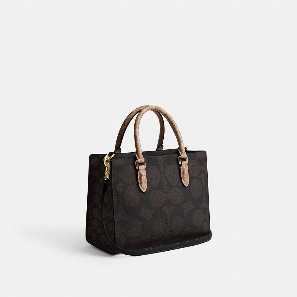 Coach Maggie Small Tote Bag In Blocked Signature Canvas