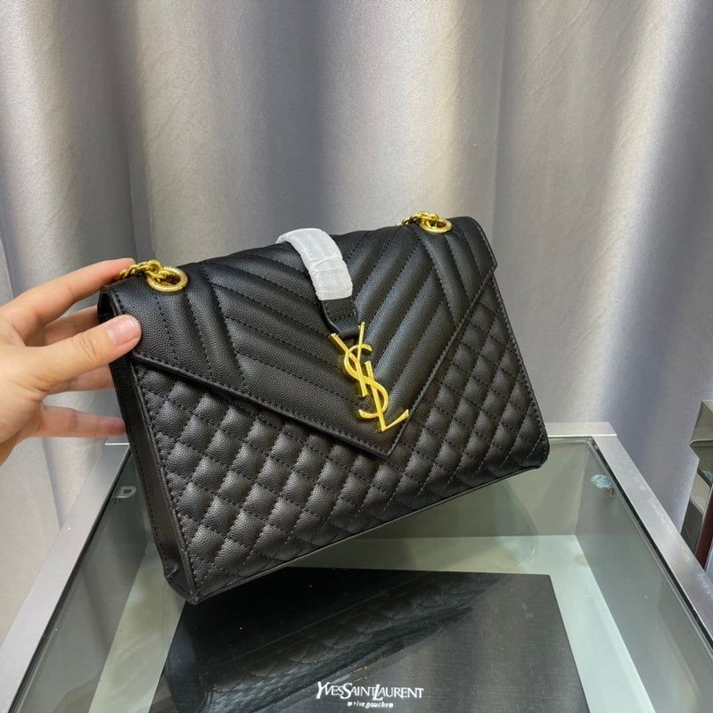 Ysl Crossbody Bag With Long Chain