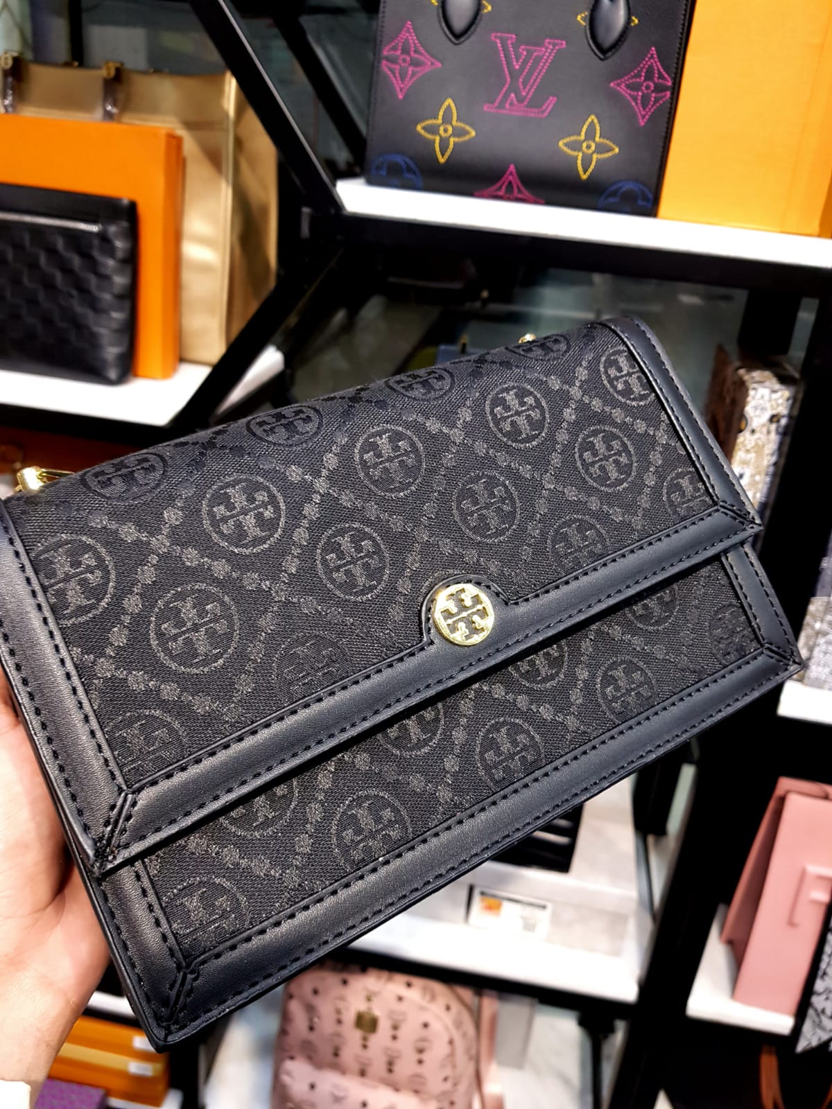 Tory Burch
T Monogram Jacquard Mini Crossbody Bag