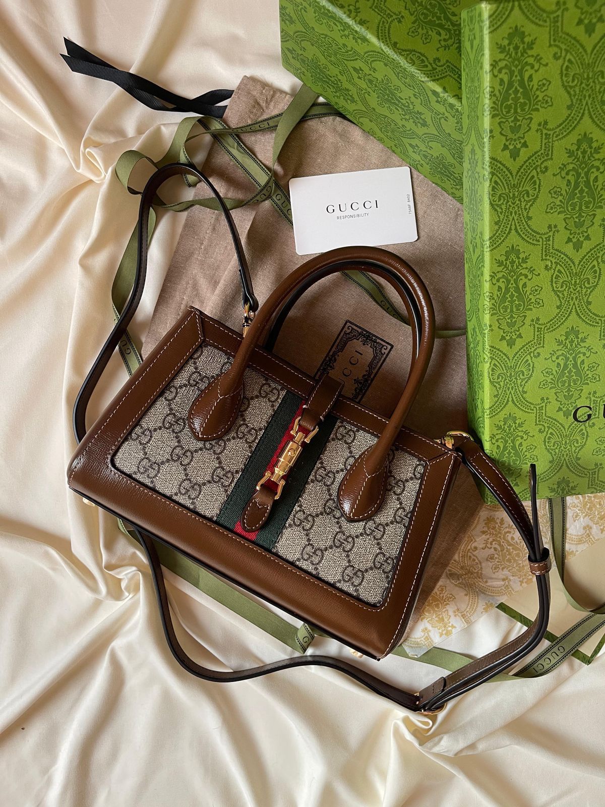 Gucci Handbag With Long Belt