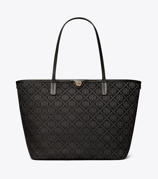 T Monogram Zip Tote