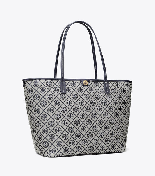 T Monogram Zip Tote