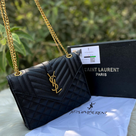 Ysl Crossbody Bag With Long Chain