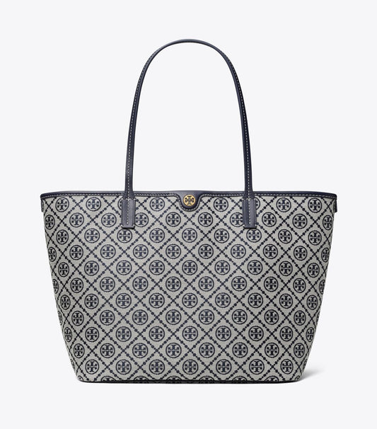 T Monogram Zip Tote