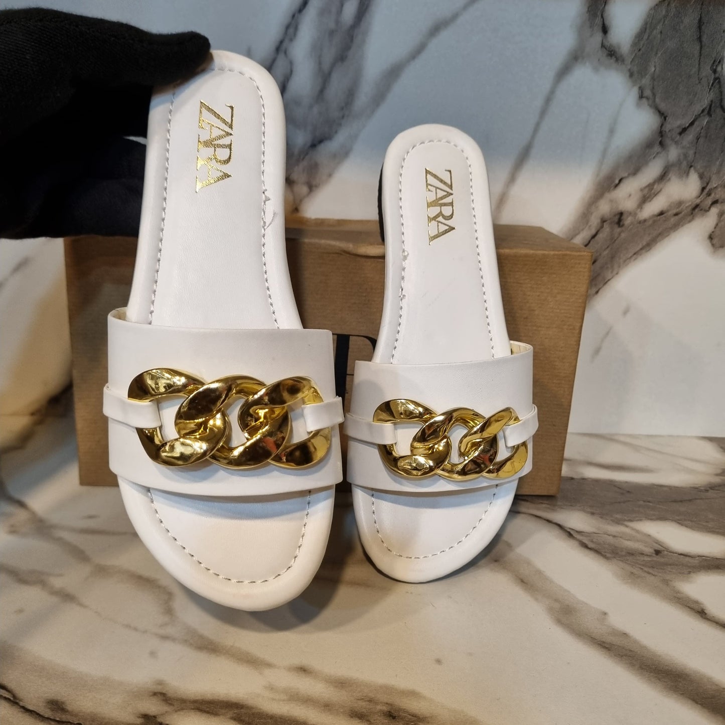 Zara Chain Flat Slippers