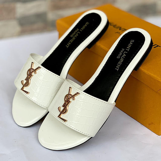 Ysl Flat Slippers