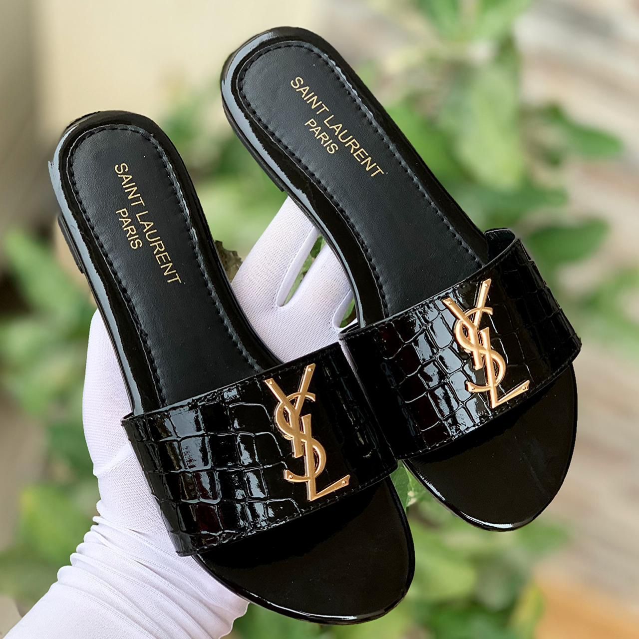 Ysl Flat Slippers