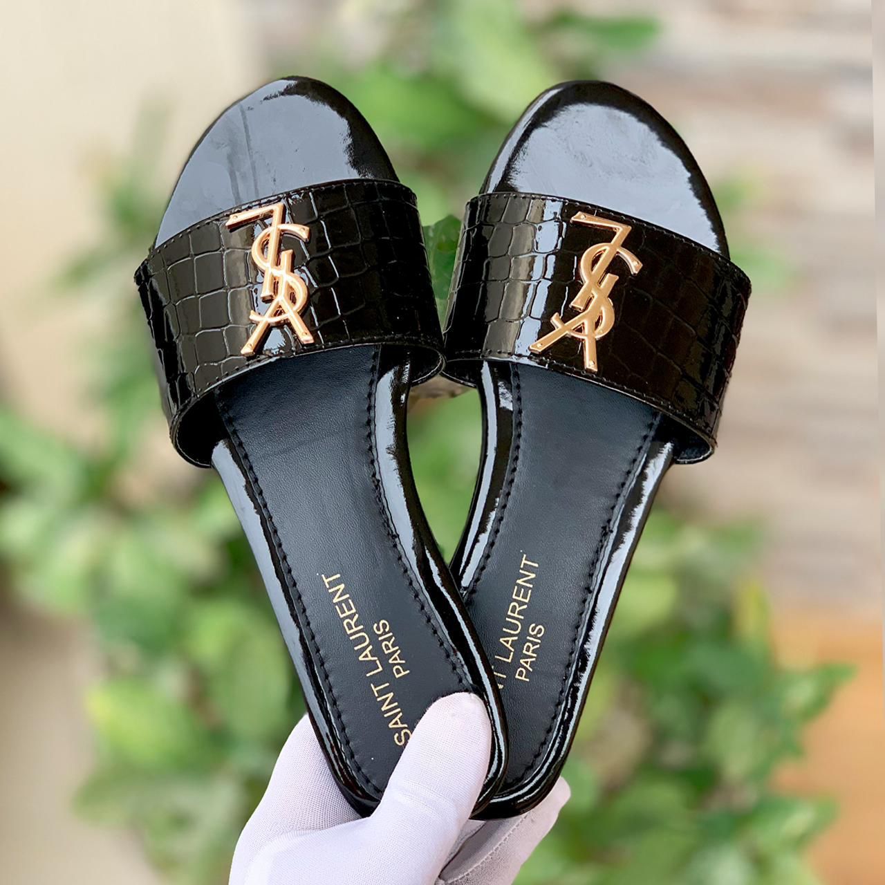 Ysl Flat Slippers