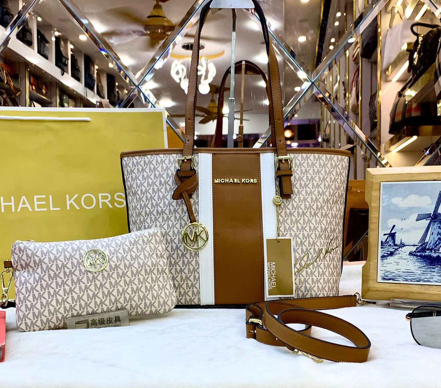 Michael Kors Handbag With Long Belt