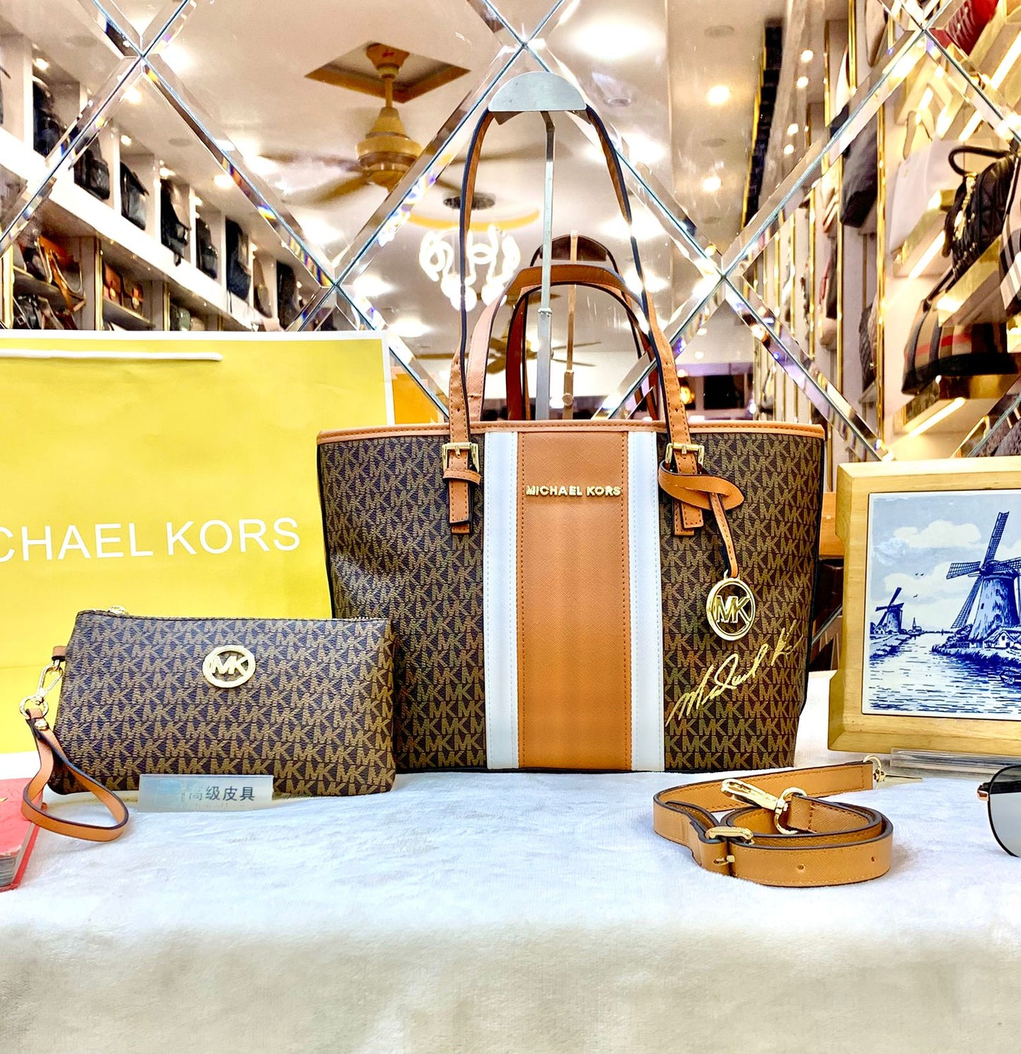 Michael Kors Handbag With Long Belt