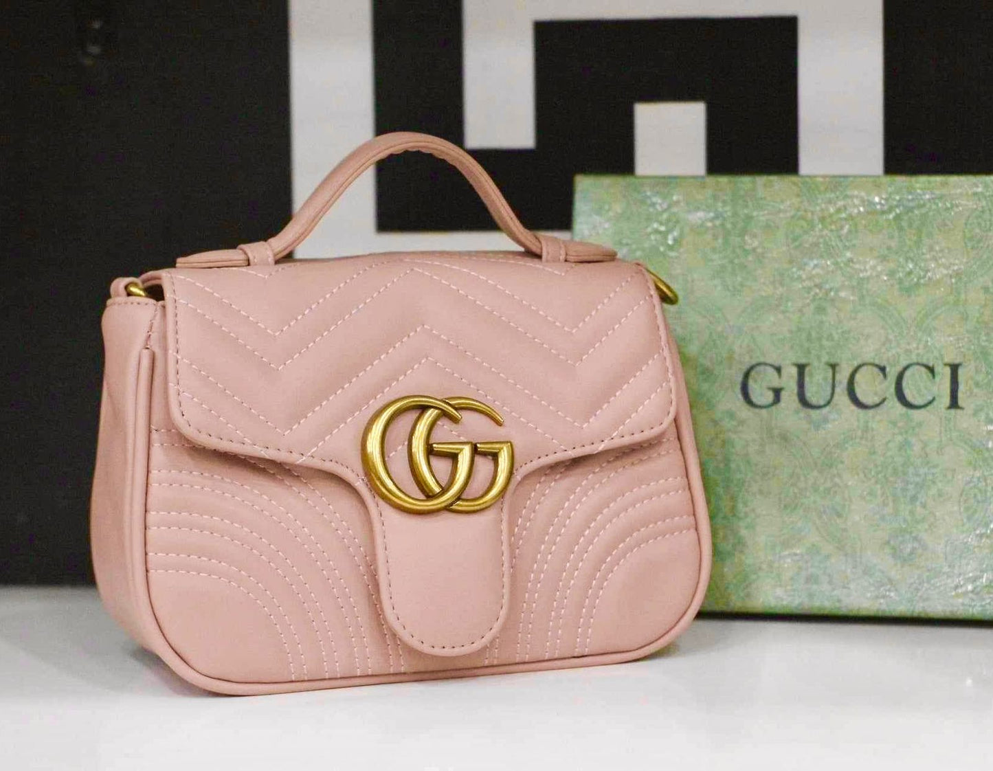 Gucci Marmont Mini Top Handle Crossbody Bag