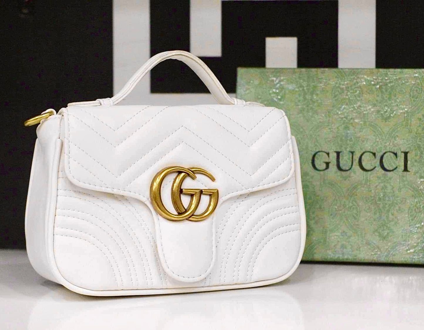 Gucci Marmont Mini Top Handle Crossbody Bag