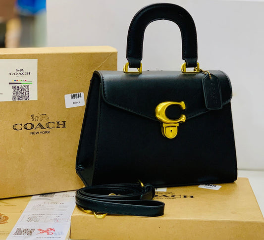 Coach Handbag With Long Belt