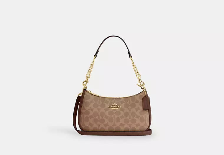 Coach Teri Shoulder Bag In Signature Canvas