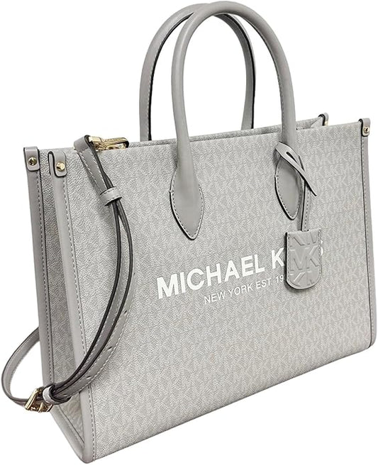 Michael Kors Mirella East West Medium Tote Pearl Grey